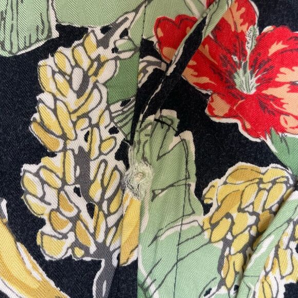 Intriguing Threads Tropical Print Casual Pants Size 12 Resort Wear Relaxed - Picture 8 of 9